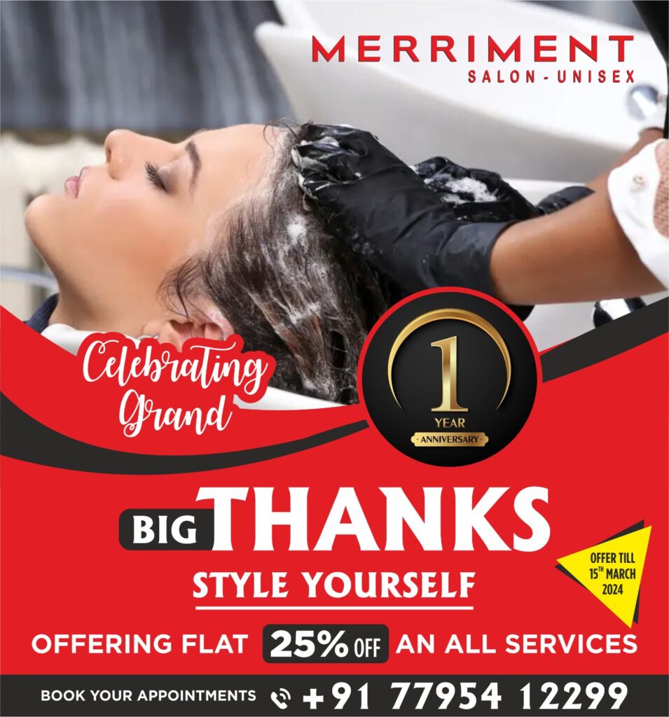 Merriment Salon Anniversary Offer